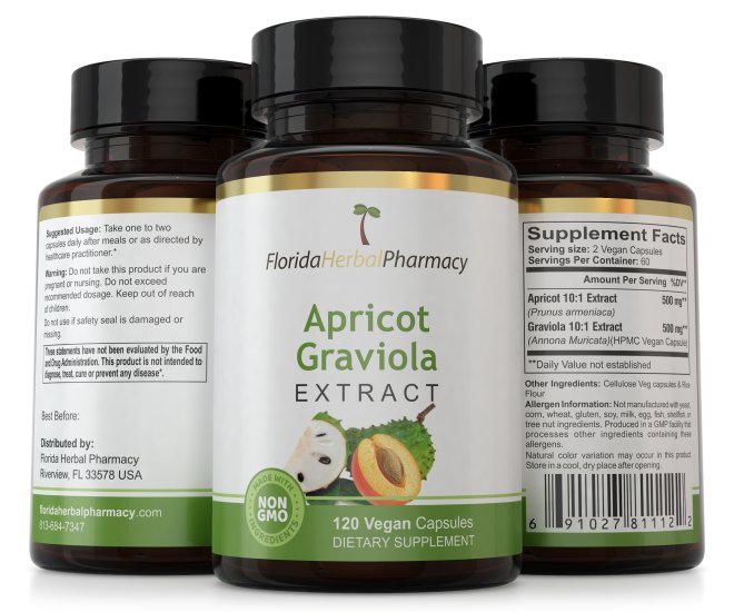 (image for) Apricot - Graviola Extract Capsules - Click Image to Close