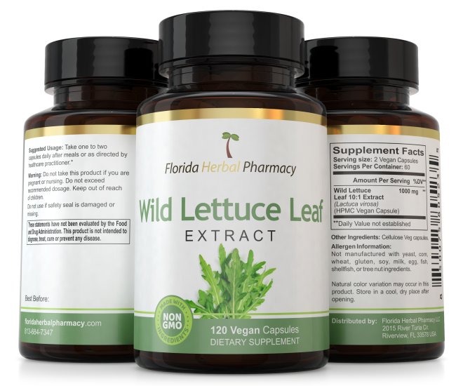 (image for) Wild Lettuce Leaf Extract Capsules
